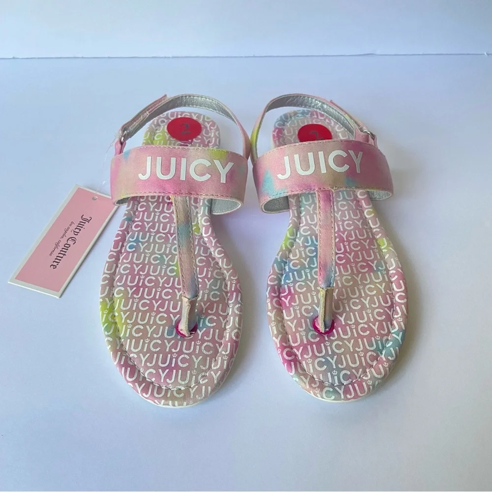 Juicy Couture Del Mar Sandals Tie Dye Size 2